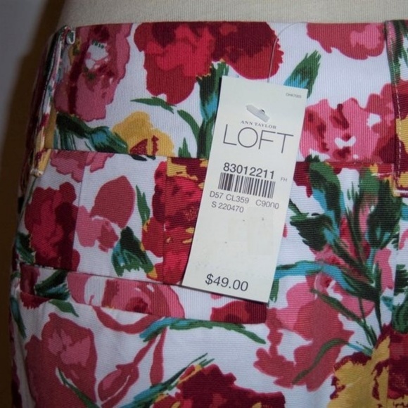 NWT Ann Taylor LOFT Petite Floral Skirt - Picture 4 of 4